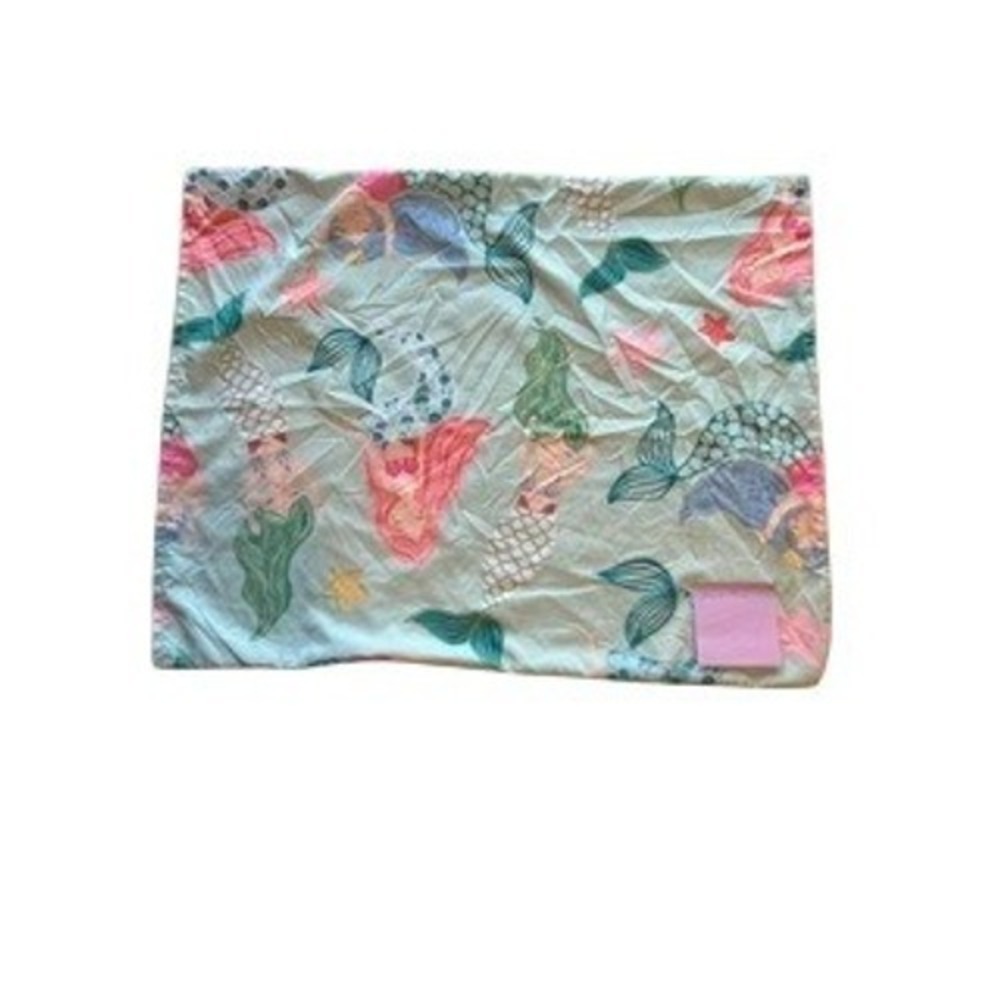 Kids Mermaid Print Pillowcase Mint‎ Green Pink  Bedding Standard Size 20"20"